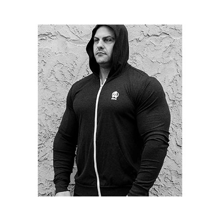 Animal Lightweight Charcoal Hoodie with Zipper
