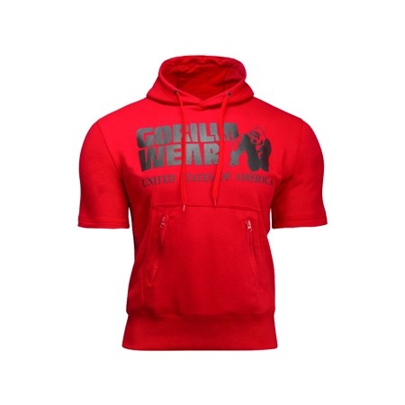 Boston Short Sleeve Hoodie Red