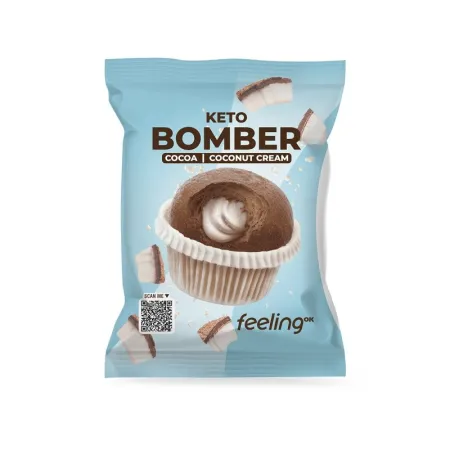 KETO BOMBER CACAO RIPIENO AL COCCO 50 GR