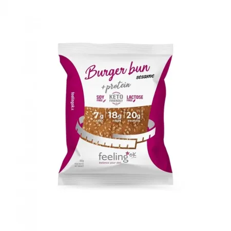 Burger Bun + Protein - 80 Gr Sesamo